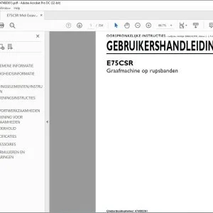New Holland E75CSR Graafmachine op rupsbanden GEBRUIKERSHANDLEIDING 47488361 - PDF DOWNLOAD
