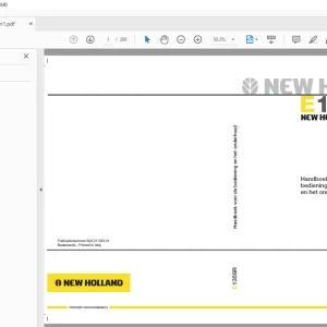 New Holland Kobelco E135SR Handboek voor de bediening en het onderhoud 604.21.563.01 - PDF DOWNLOAD