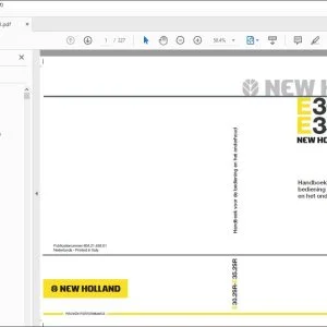 New Holland Kobelco E30.2SR E35.2SR Handboek voor de bediening en het onderhoud 604.21.458.01 - PDF DOWNLOAD