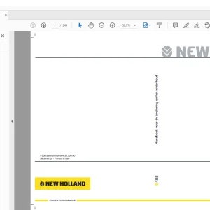 New Holland Kobelco E485 Handboek voor de bediening en het onderhoud 604.35.530.00 - PDF DOWNLOAD