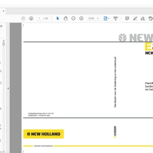 New Holland Kobelco E80MSR Handboek voor de bediening en het onderhoud 604.21.521.00 - PDF DOWNLOAD