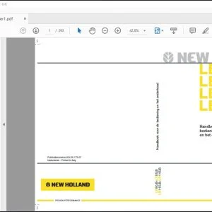 New Holland LB90.B LB95.B LB110.B LB115.B Handboek voor de bediening en het onderhoud 6043517302 - PDF DOWNLOAD