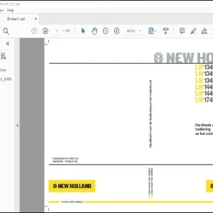 New Holland LM1340 TURBO LM1343 TURBO LM1345 TURBO LM1443 TURBO LM1445 TURBO LM1745 TURBO Handboek voor de bediening en het onderhoud 87681435 - PDF DOWNLOAD