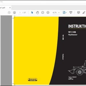 New Holland W110B Hjullæsser INSTRUKTIONSBOG 84266347 - PDF DOWNLOAD