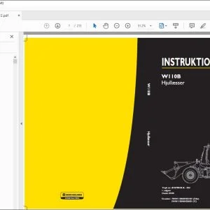 New Holland W110B Hjullæsser INSTRUKTIONSBOG 87479818A - PDF DOWNLOAD