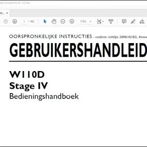 New Holland W110D Stage IV Bedieningshandboek GEBRUIKERSHANDLEIDING 48114970 - PDF DOWNLOAD