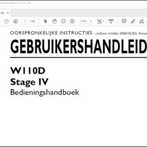 New Holland W110D Stage IV Bedieningshandboek GEBRUIKERSHANDLEIDING 51418710 - PDF DOWNLOAD