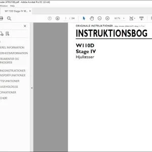 New Holland W110D Stage IV Hjullæsser INSTRUKTIONSBOG 47932180 - PDF DOWNLOAD