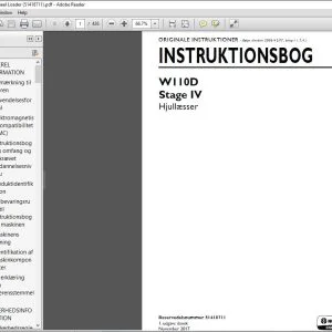 New Holland W110D Stage IV Hjullæsser INSTRUKTIONSBOG 51418711 - PDF DOWNLOAD