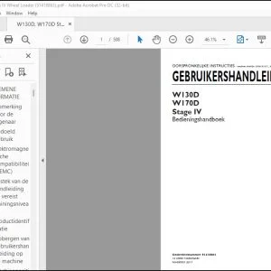 New Holland W130D W170D Stage IV Bedieningshandboek GEBRUIKERSHANDLEIDING 51418863 - PDF DOWNLOAD