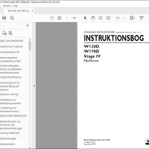 New Holland W130D W170D Stage IV Hjullæsser INSTRUKTIONSBOG 48113288 - PDF DOWNLOAD