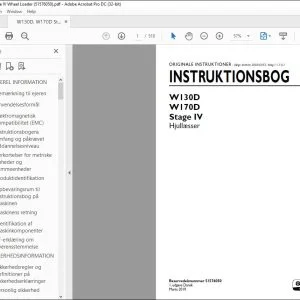 New Holland W130D W170D Stage IV Hjullæsser INSTRUKTIONSBOG 51576050 - PDF DOWNLOAD
