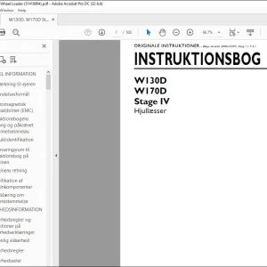 New Holland W130D W170D Stage IV Hjullæsser Instruktionsbog 51418864 - PDF DOWNLOAD