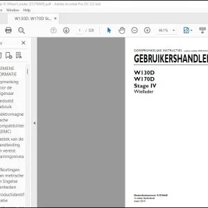New Holland W130D W170D Stage IV Wiellader Bedieningshandboek GEBRUIKERSHANDLEIDING 51576049 - PDF DOWNLOAD