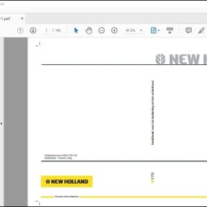 New Holland W170 Handboek voor de bediening en het onderhoud - PDF DOWNLOAD
