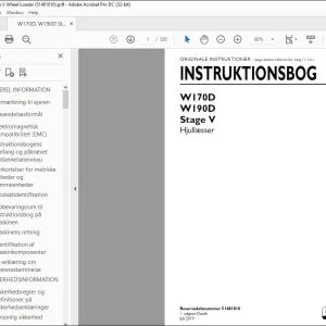 New Holland W170D W190D Stage V Hjullæsser INSTRUKTIONSBOG 51481810 - PDF DOWNLOAD