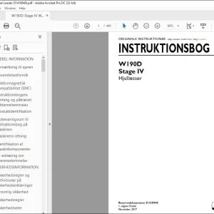 New Holland W190D Stage IV Hjullæsser INSTRUKTIONSBOG 51418948 - PDF DOWNLOAD