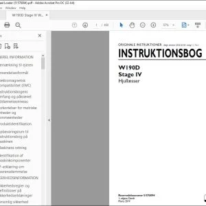 New Holland W190D Stage IV Hjullæsser INSTRUKTIONSBOG 51576094 - PDF DOWNLOAD