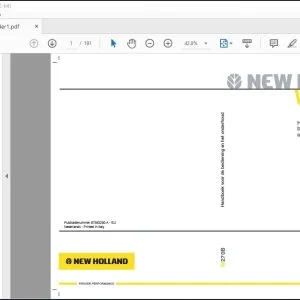 New Holland W270B Handboek voor de bediening en het onderhoud 87563280 - PDF DOWNLOAD