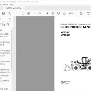 New Holland W270C W300C BEDIENINGSHANDLEIDING 84473836 - PDF DOWNLOAD