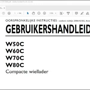 New Holland W50C W60C W70C W80C Compacte wiellader GEBRUIKERSHANDLEIDING 47915664 - PDF DOWNLOAD