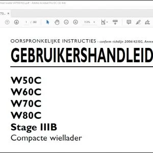 New Holland W50C W60C W70C W80C Stage IIIB Compacte wiellader GEBRUIKERSHANDLEIDING 47956163 - PDF DOWNLOAD