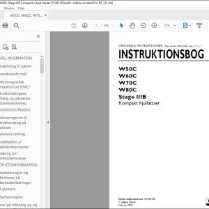 New Holland W50C W60C W70C W80C Stage IIIB Kompakt hjullæsser INSTRUKTIONSBOG 51443182 - PDF DOWNLOAD