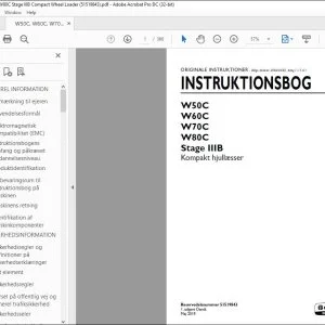 New Holland W50C W60C W70C W80C Stage IIIB Kompakt hjullæsser INSTRUKTIONSBOG 51519843 - PDF DOWNLOAD