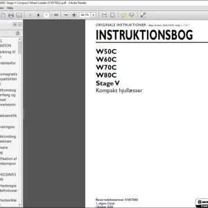 New Holland W50C W60C W70C W80C Stage V Kompakt hjullæsser INSTRUKTIONSBOG 51657682 - PDF DOWNLOAD