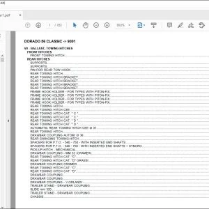 Same Tractor DORADO 56 CLASSIC after 9001 Parts Catalog Manual - PDF DOWNLOAD