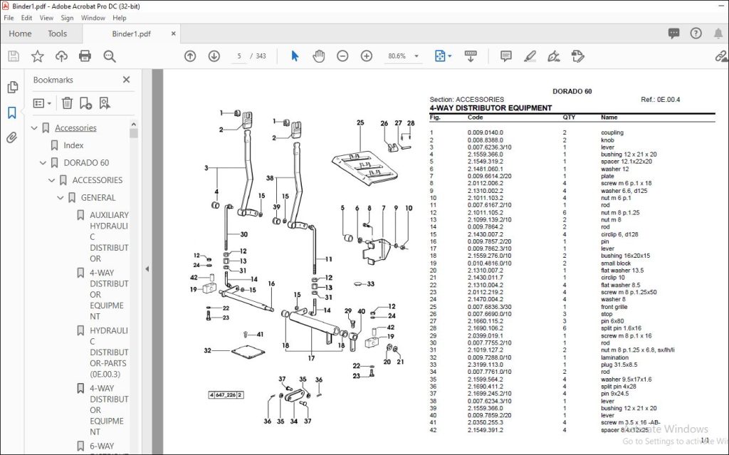 Same Tractor DORADO 60 Parts Catalog Manual - PDF DOWNLOAD ...