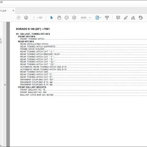 Same Tractor DORADO S 100(20") after 7001 Parts Catalog Manual - PDF DOWNLOAD