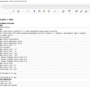 Same Tractor DORADO S 75(20") after 3001 Parts Catalog Manual - PDF DOWNLOAD