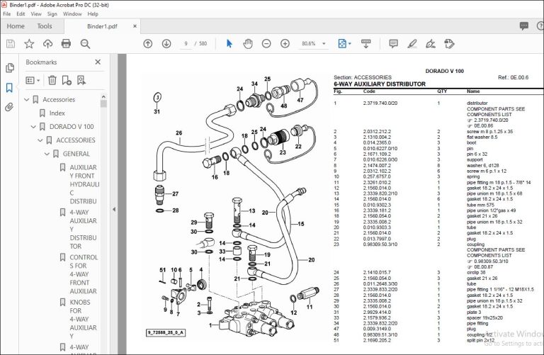 Same Tractor DORADO V 100 Parts Catalog Manual - PDF DOWNLOAD ...