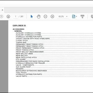 Same Tractor EXPLORER 55 Parts Catalog Manual - PDF DOWNLOAD