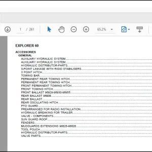 Same Tractor EXPLORER 60 Parts Catalog Manual - PDF DOWNLOAD