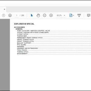 Same Tractor EXPLORER 60 SPECIAL Parts Catalog Manual - PDF DOWNLOAD