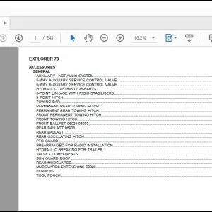 Same Tractor EXPLORER 70 Parts Catalog Manual - PDF DOWNLOAD