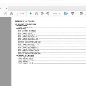 Same Tractor EXPLORER³ 100 TB after 1001 Parts Catalog Manual - PDF DOWNLOAD