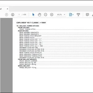 Same Tractor EXPLORER³ 105 T CLASSIC after 10001 Parts Catalog Manual - PDF DOWNLOAD