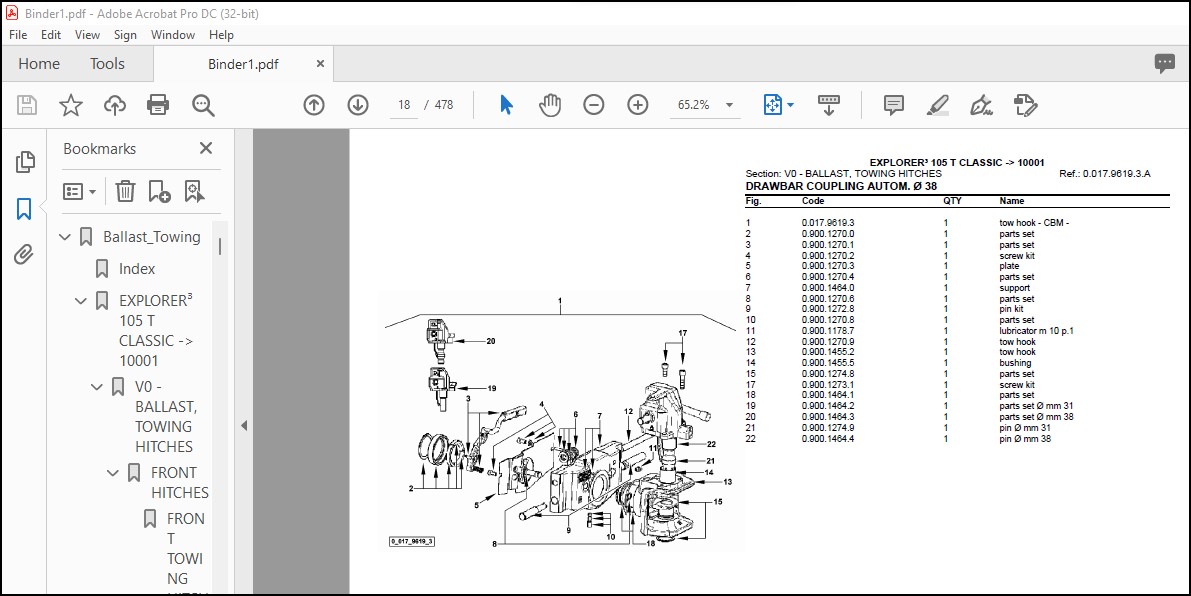 Same Tractor Explorer³ 105 T after 10001 Parts Catalog Manual - PDF ...