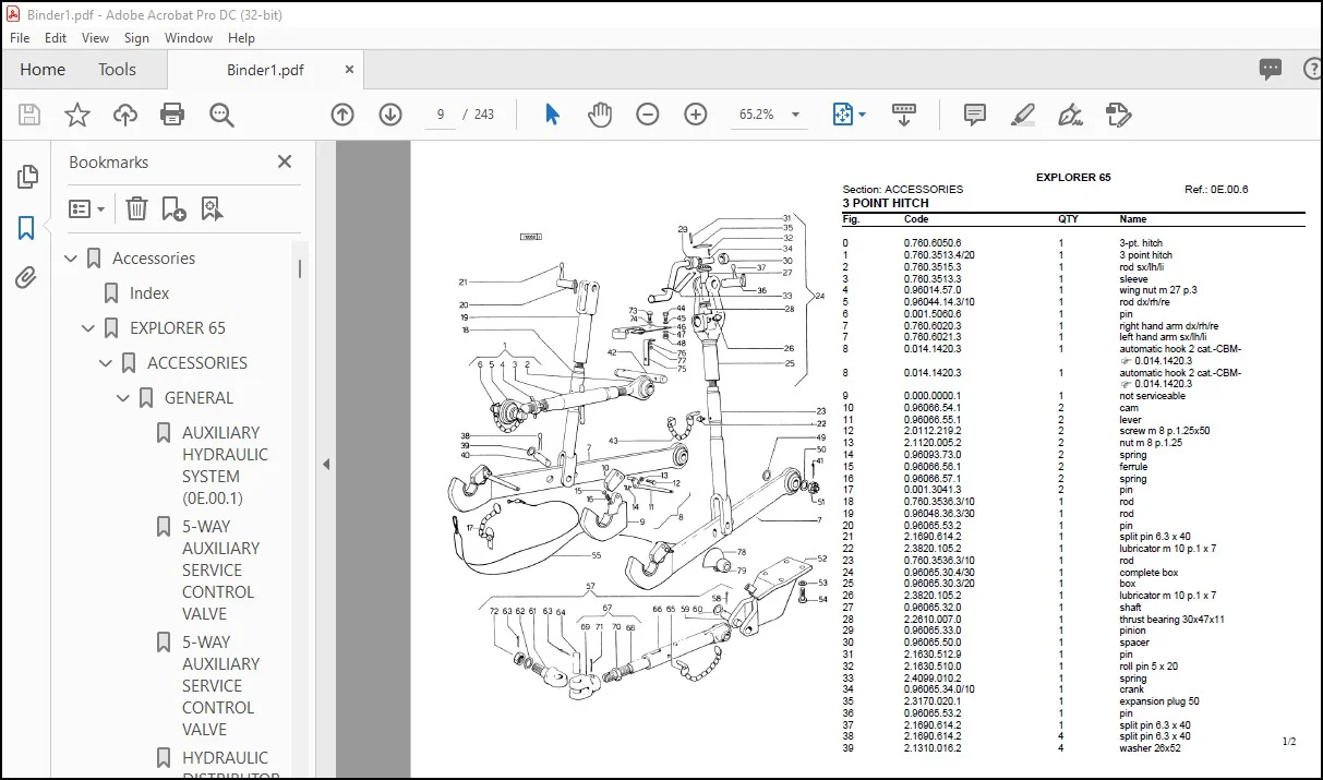 Spare Parts Catalog for Same Explorer 65 Tractor PDF - Image 4