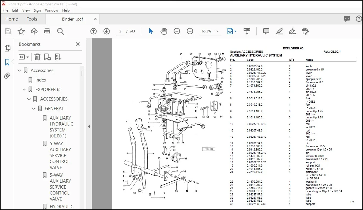 Spare Parts Catalog for Same Explorer 65 Tractor PDF - Image 2
