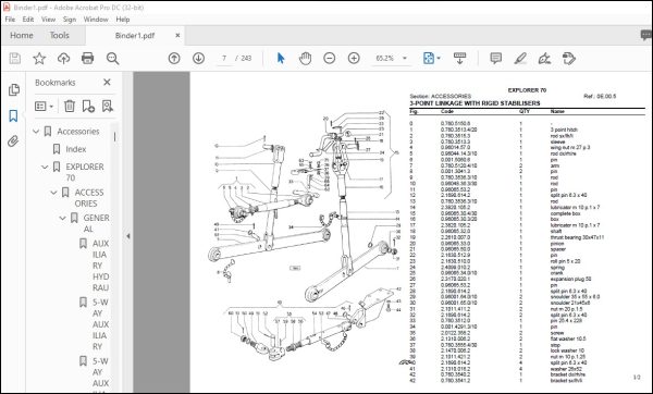 Same Tractor Explorer 70 Parts Catalog Manual - PDF DOWNLOAD ...