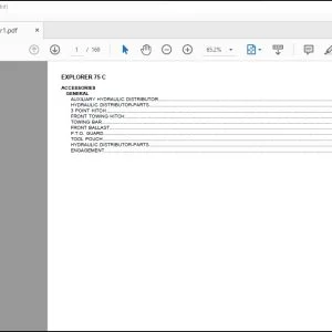 Same Tractor Explorer 75 C Parts Catalog Manual - PDF DOWNLOAD