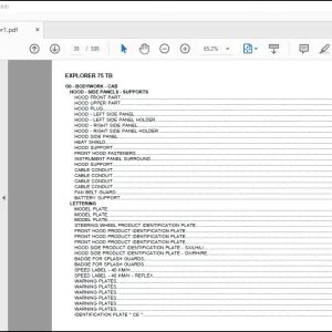 Same Tractor Explorer 75 TB Parts Catalog Manual - PDF DOWNLOAD