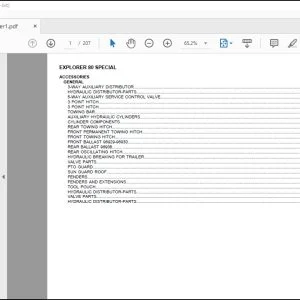 Same Tractor Explorer 80 Special Parts Catalog Manual - PDF DOWNLOAD