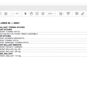 Same Tractor Explorer 95 after 35001 Parts Catalog Manual - PDF DOWNLOAD