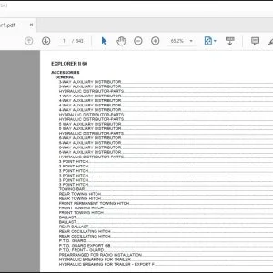 Same Tractor Explorer II 60 Parts Catalog Manual - PDF DOWNLOAD