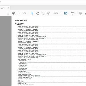 Same Tractor Explorer II 70 Parts Catalog Manual - PDF DOWNLOAD